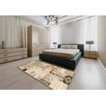 thumbnail image 4 of Ahgly Company Indoor Rectangle Contemporary Khaki Gold Southwestern Area Rugs, 2' x 5', 4 of 6