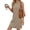Grey-Khaki, variant on Fantaslook Tank Dresses for Women Crewneck Sleeveless Mini Sundresses Casual Summer Split Dress
