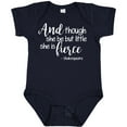 thumbnail image 3 of Inktastic Though She Be but Little She is Fierce Quote Shakespeare Girls Baby Bodysuit, 3 of 5