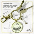 thumbnail image 4 of Give Me This Mountain Motivational Gutsy Goodness Bronze Keychain Pendant Mantra Quote Arrow Charm, 4 of 8