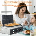 thumbnail image 5 of Accreate Waffle Electric Maker, Nonstick Machine Stainless Steel, Adjustable 122°F to 482°F, 5 of 8