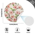 thumbnail image 5 of Round Grid Placemat ,One Sizex6, Round Placemat, PVC Plate Mat，15.4 Inch Non-Slip and Heat Resistant, Table Placemat, Dining Room Placemat Cartoon Pink Plum, 5 of 7