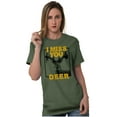thumbnail image 3 of Hunting Season Miss You Deer Hunter Men's Graphic T Shirt Tees Brisco Brands X, 3 of 6