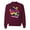 Maroon, variant on Totally 80's Forever Vintage Unisex Crewneck Graphic Sweatshirt, Black, 4X-Large