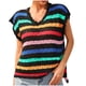 thumbnail image 2 of Camiseta de Manga Corta con Cuello en V, Camiseta de Manga Corta Casual para las Mujeres de Primavera Y Verano, 2 of 4