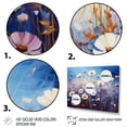 thumbnail image 3 of Designart "Cascading Blue Cornflowers III" Floral Floater Framed Wall Decor, 3 of 7