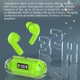 thumbnail image 4 of Clearance Deal! Kyusrd Bluetooth Headset High-end Transparent In-ear Noise Reduction Headset Digital Display-long Mobile Phone Universal, 4 of 5