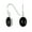 Black-Onyx, variant on Bling Jewelry Womens Black Onyx Bezel Set Oval Cabochon Gemstone Drop Earrings Gold Plated 925 Silver