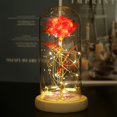 thumbnail image 2 of Promotion!!Eternal Rose Fanyil Eternal Rose Eternal Roses Bouquet Preserved Roses In Glass Dome Eternal Flower Rose With LED Light Valentine's Day Christmas Creative Gift Ornaments, 2 of 9