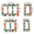 thumbnail image 2 of Yayeee Rocker Switch Wall Plate 2-Gang 4.7"x4.6" Home Decorative Outlet Cover, Green Checkered Daisy, 2 of 6