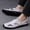 White, variant on Men'S Summer Sandals | Fashionable, Lightweight, Breathable, Slip-On Shoes in Black, Brown, White | Faux Upper, Rubber Sole, Sizes 37-45