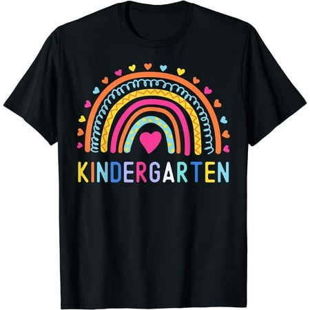 Kindergarten Rainbow Girl Boy Teacher Kid Team Kinder Squad T-Shirt