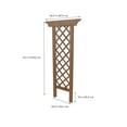 thumbnail image 5 of Vita 34"L x 73"H Ridgewood Cedar Trellis, Dark Brown, VA68902, 5 of 5