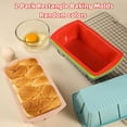thumbnail image 6 of 10in Silicone Bread Loaf Pans for Homemade Bread, Non-Stick Bread Baking Pans with Oven Gloves Set, Non-Stick Easy Release, Ideal for Bread, Toast, Brownie, Homemade Cakes and Quiche Pie, Black, 6 of 8