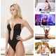 thumbnail image 5 of Sujetador moldeador de cuerpo sin espalda para mujer (negro), body de boda invisible sin espalda, sujetador push up sin costuras, ropa interior con correa transparente para vestido de noche de boda, 5 of 5