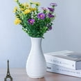 thumbnail image 3 of Visland Plastic Vase Flower Vase Flower Container Flower Basket Desktop Decoration Vase Decor for Home Living Room Office Plant Vase, 3 of 8