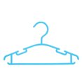 thumbnail image 1 of QPENWEI Lot de 48 Bleu Cintres pour Bébé Antidérapant,Durables en Plastique,Vêtements Enfants de Stockage en Multi Couleur pour Pantalon Manteau Jupe, 1 of 5
