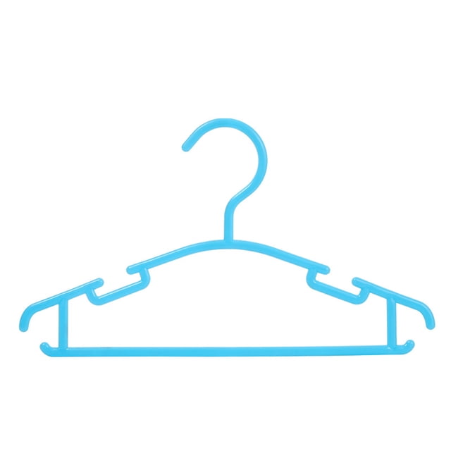 QPENWEI Lot de 48 Bleu Cintres pour Bébé Antidérapant,Durables en Plastique,Vêtements Enfants de Stockage en Multi Couleur pour Pantalon Manteau Jupe