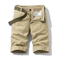 thumbnail image 2 of LYMAYTER 29-38 Men Breathable Cargo Shorts Cotton Embroidery Bermuda Zipper Baggy for Shorts, 2 of 9