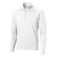 thumbnail image 7 of Mens Sport Wick Stretch 1/2 Zip Polyester/Spandex Pullover White XL, 7 of 7