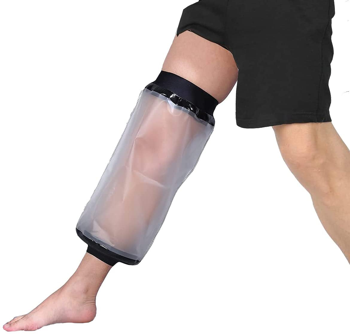 Knee Cast Cover for Shower,Waterproof Knee Shower Protector for Knee