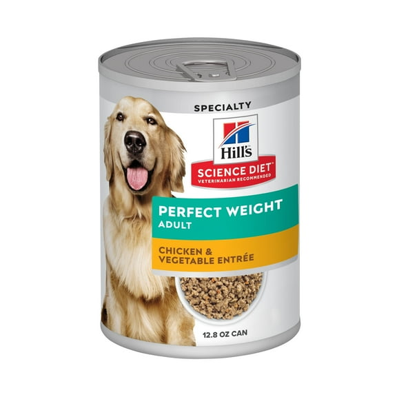 Hill's Science Diet Perfect Weight Chicken & Vegetables Wet Dog Food, 12.8oz Can 12pk