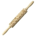 thumbnail image 2 of 14 inch Christmas Engraved Embossed Rolling Pin, Embossed Wooden Rolling Pin, Christmas Snowflake Flower Pattern, Engraved 3D Rolling Pin for Baking Fondant, Pizza, Pie, Pasta, Dough, Cookies, 2 of 4
