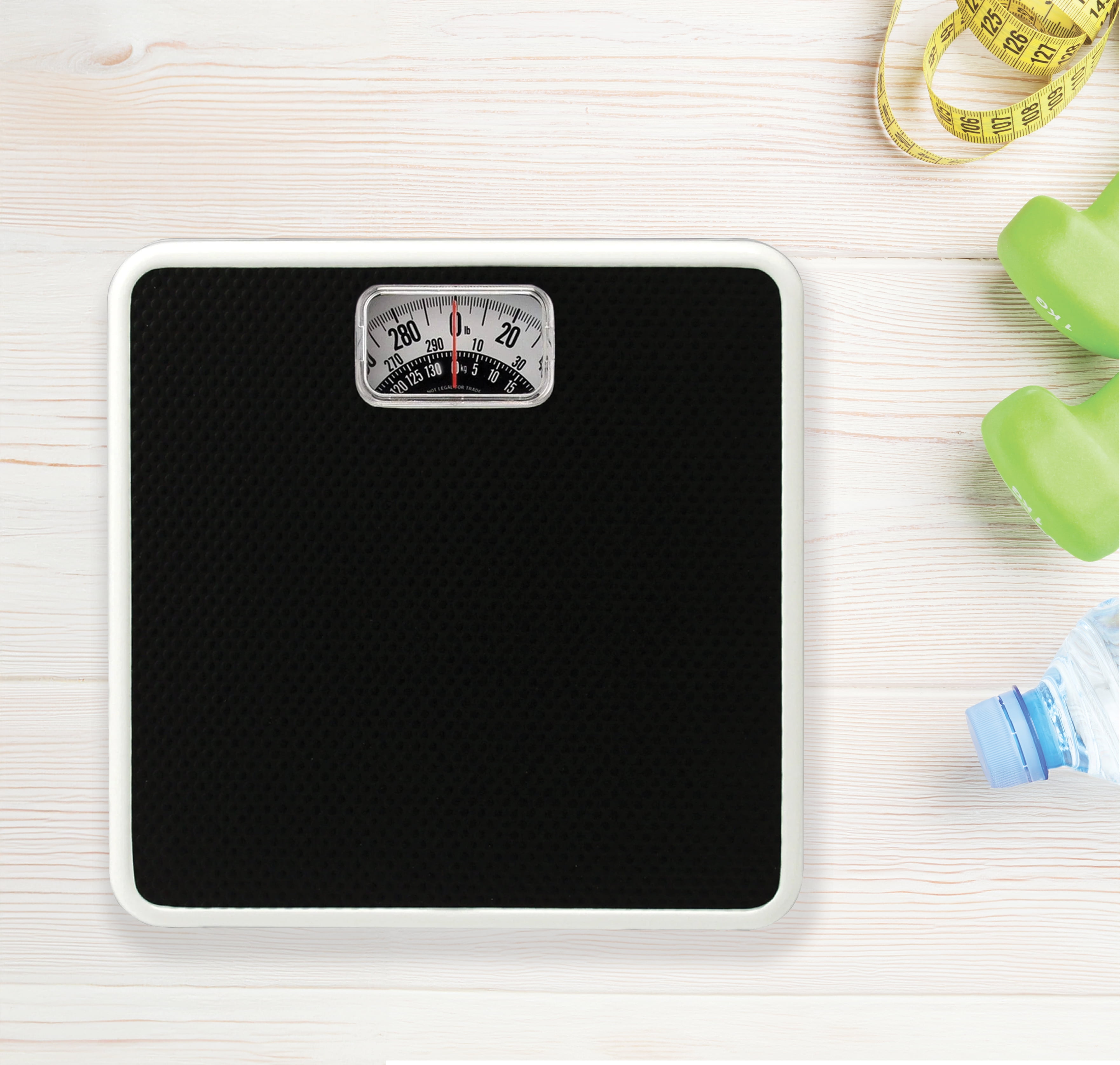 EUROSTAR Mechanical Bathroom Scale, Black