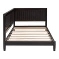 thumbnail image 3 of Leumius Modern Plywood+Solid Wood+MDF Breathable Twin size Wood Daybed with Headboard Espresso, 3 of 8
