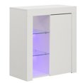 thumbnail image 1 of Office or Living Room Side Storage Cabinet With LED, White, 1 of 1