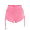 thumbnail image 3 of Abcnature Plus Size Shorts, Womens Athletic Shorts, Women High Waist Solid Color Tight Fitness Yoga Nude Hidden Yoga, Comfy Beach Shorts, Yoga Pants, Cycling Sport Shorts Pink XXL, 3 of 6