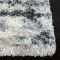 thumbnail image 4 of SAFAVIEH Fontana Data Abstract Shag Area Rug, Grey/Ivory, 6'7" x 9', 4 of 9
