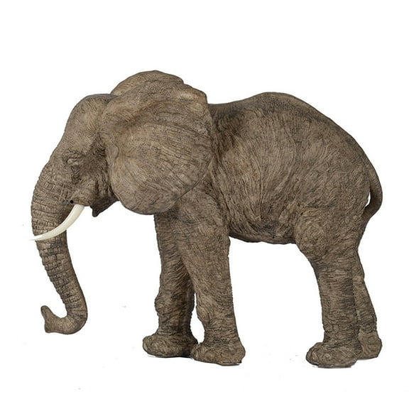 Household Decor Items 13x5x10" Tai Polyresin Elephant Accent, Walking,Bathroom Accessories