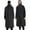 Black, variant on Pitauce Reusable Long Raincoat Windproof Waterproof Hooded Rain Jacket for Adult