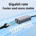 thumbnail image 3 of Adaptador Ethernet Gigabit de 1000 M, USB 3.0 Tipo C A RJ45, Estación de Acoplamiento para Juegos Gigabit Ethernet de 1000 Mbps Sin Controlador., 3 of 5