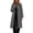 Dark Gray, variant on Women's Long Trench Coats Collared Button Down Long Sleeve Casual Trendy Fall Winter Outerwear Jackets with Pockets