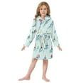 thumbnail image 6 of FORMRS Kids Bathrobe Unisex Hooded Robe Toddler Pajamas Sleepwear, Size 7-9T, Ice Hockey, 6 of 7