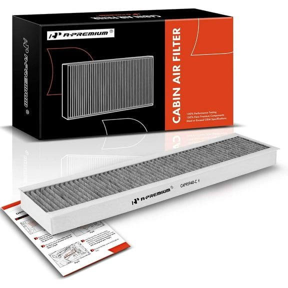 A-Premium Cabin Air Filter w/Activated Carbon Compatible with Mini Cooper 2002-2008, Replace# 64311496711