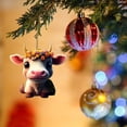 thumbnail image 3 of 10 Uds colgante de coche de vaca de dibujos animados JanHm decoración del árbol del hogar adorno para árbol de Navidad, 3 of 5