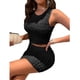 thumbnail image 2 of Conjunto de Top Corto y Chaleco Qarigey para Mujer Traje de Verano Negro XXL, 2 of 6