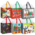thumbnail image 1 of Bolsas de regalo HOIIOH, paquete de 12 bolsas de Navidad reutilizables, 42 x 33 x 16 cm, 1 of 9