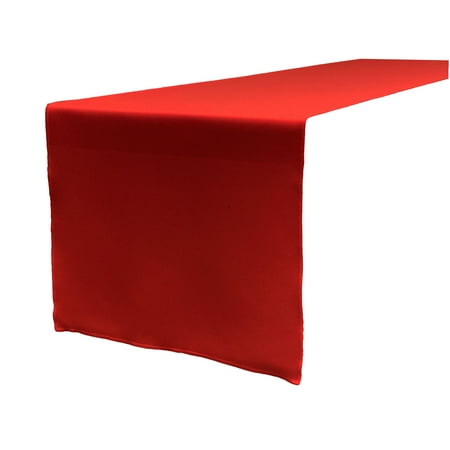 

LA Linen Polyester Poplin Table Runner 14 by 108-Inch Red