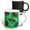 Multicolor, variant on 3drose, Multiple Colorful Butterflies with Green Grassy Background, 11oz Two-tone Red Mug