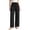 Black, variant on Women's Crinkle Gauze Cotton Pants Elastic Drawstring Waist Harem Lantern Pant Loose Baggy Casual Trousers with Big Patch Pockets Pink,3xL