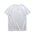 thumbnail image 3 of Camiseta de seda fina de verano de Dukeen para hombre, cuello redondo, manga corta, informal, suave, para fitness, camisetas modal de algodón lisas de gran tamaño, 3 of 5