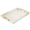 White-17" x 12" x 1.8", variant on Red 17" x 12" x 1.8" Wooden Serving Tray with Polished Metal Handles