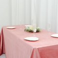 thumbnail image 5 of BalsaCircle 90" x 132" Dusty Rose Rectangular Premium Velvet Tablecloth Table Linens, 5 of 8