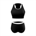 thumbnail image 5 of SROBPTY Women's High Waisted Bikini Set 2 Piece Swimsuit with Padded Black,S, 5 of 5