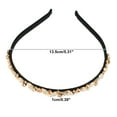 thumbnail image 2 of Unique Bargains 1Pc Bling Rhinestone Headband Unspecified Shapes Champagne Rhinestone Headband for Women 5.31"x0.39", 2 of 6