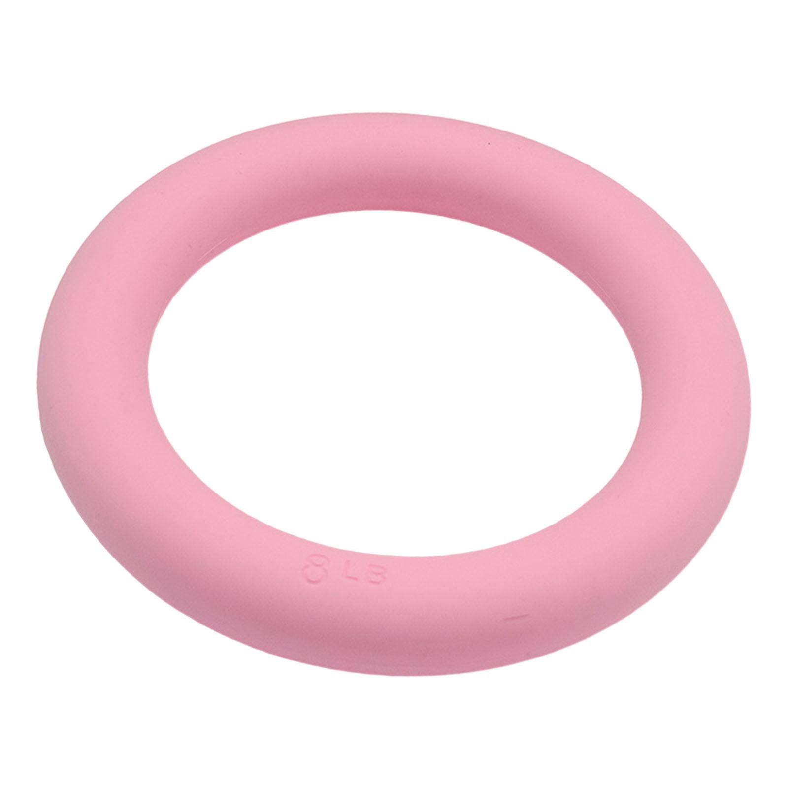 DimyFew Power Ring 8lbs 2 in 1 Kettlebell Dumbbell Portable Weighted Circle for Pilates pink